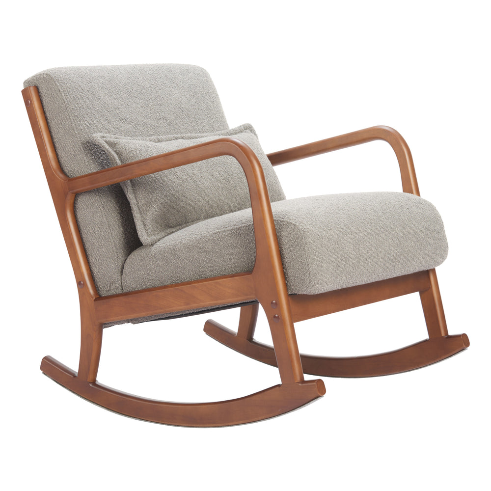 Hady Rocking Chair, Gray-Furniture - Chair-High Fashion Home