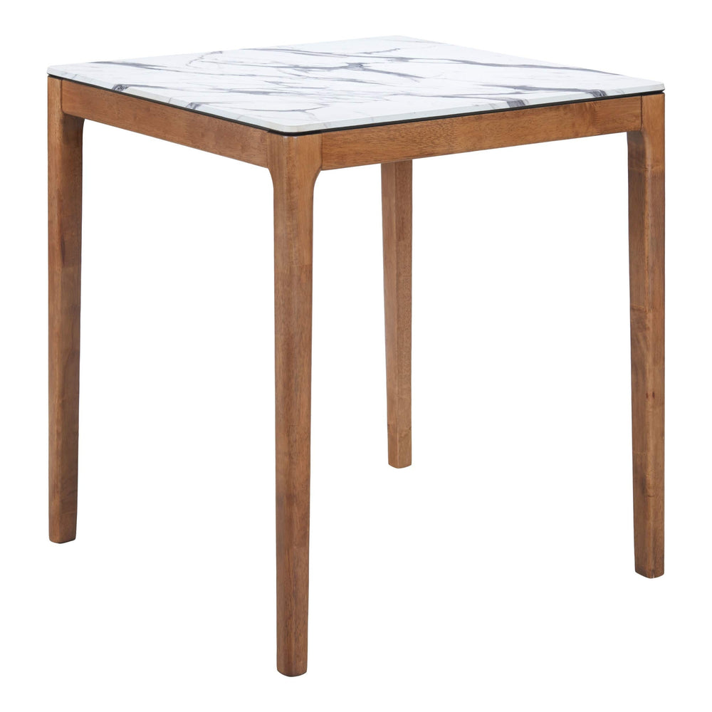 Eva Counter Table, White-Furniture - Accent Tables-High Fashion Home