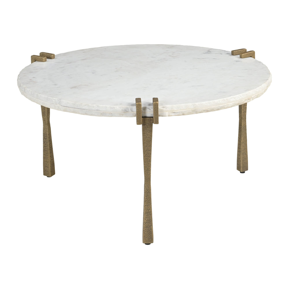 Rench Coffee Table, White-Furniture - Accent Tables-High Fashion Home