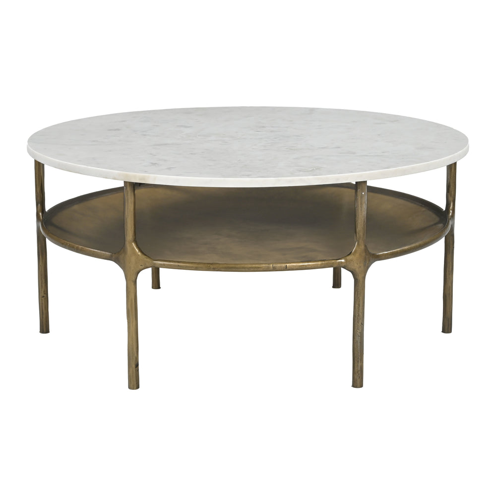 Bild Coffee Table, White-Furniture - Accent Tables-High Fashion Home