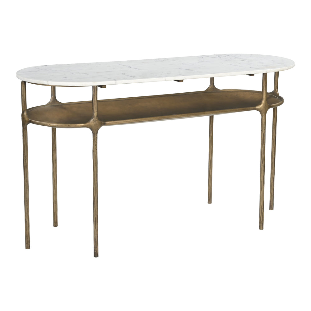 Bild Console Table, White-Furniture - Accent Tables-High Fashion Home