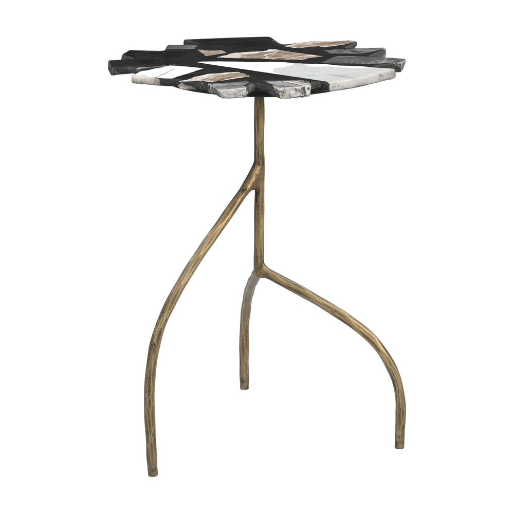 Baia Side Table, Multicolor-Furniture - Accent Tables-High Fashion Home