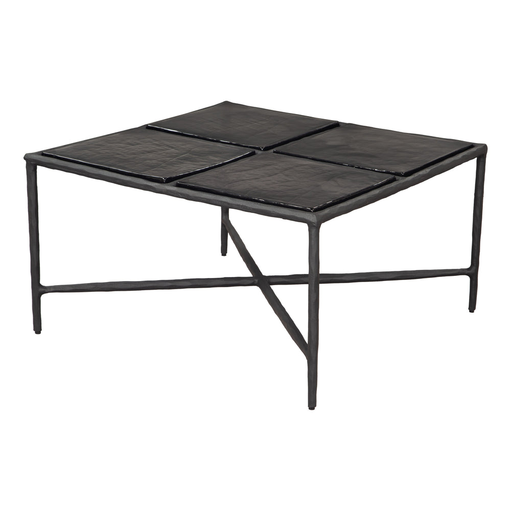 Cloe Coffee Table, Black-Furniture - Accent Tables-High Fashion Home