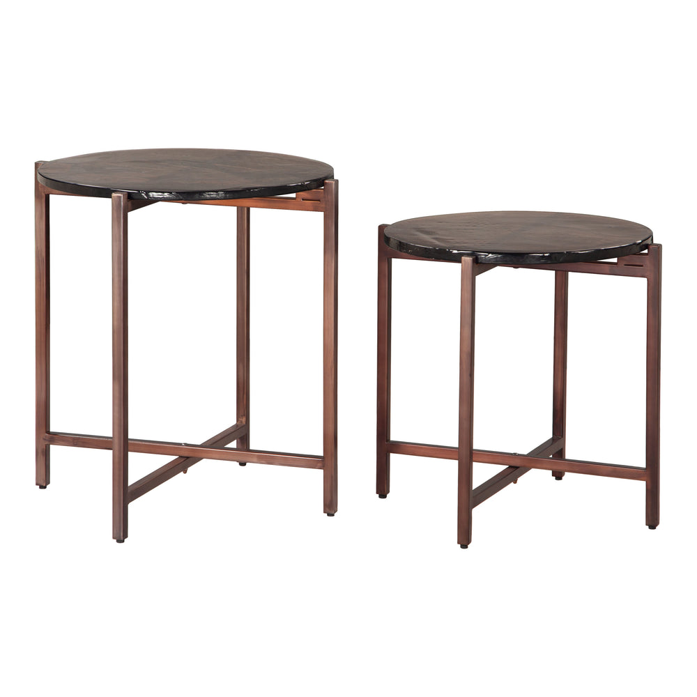 Gema Coffee Table, Bronze, Set of 2-Furniture - Accent Tables-High Fashion Home