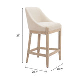 Calmo Counter Stool, Beige