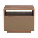 Slit Nightstand, Walnut-Furniture - Bedroom-High Fashion Home