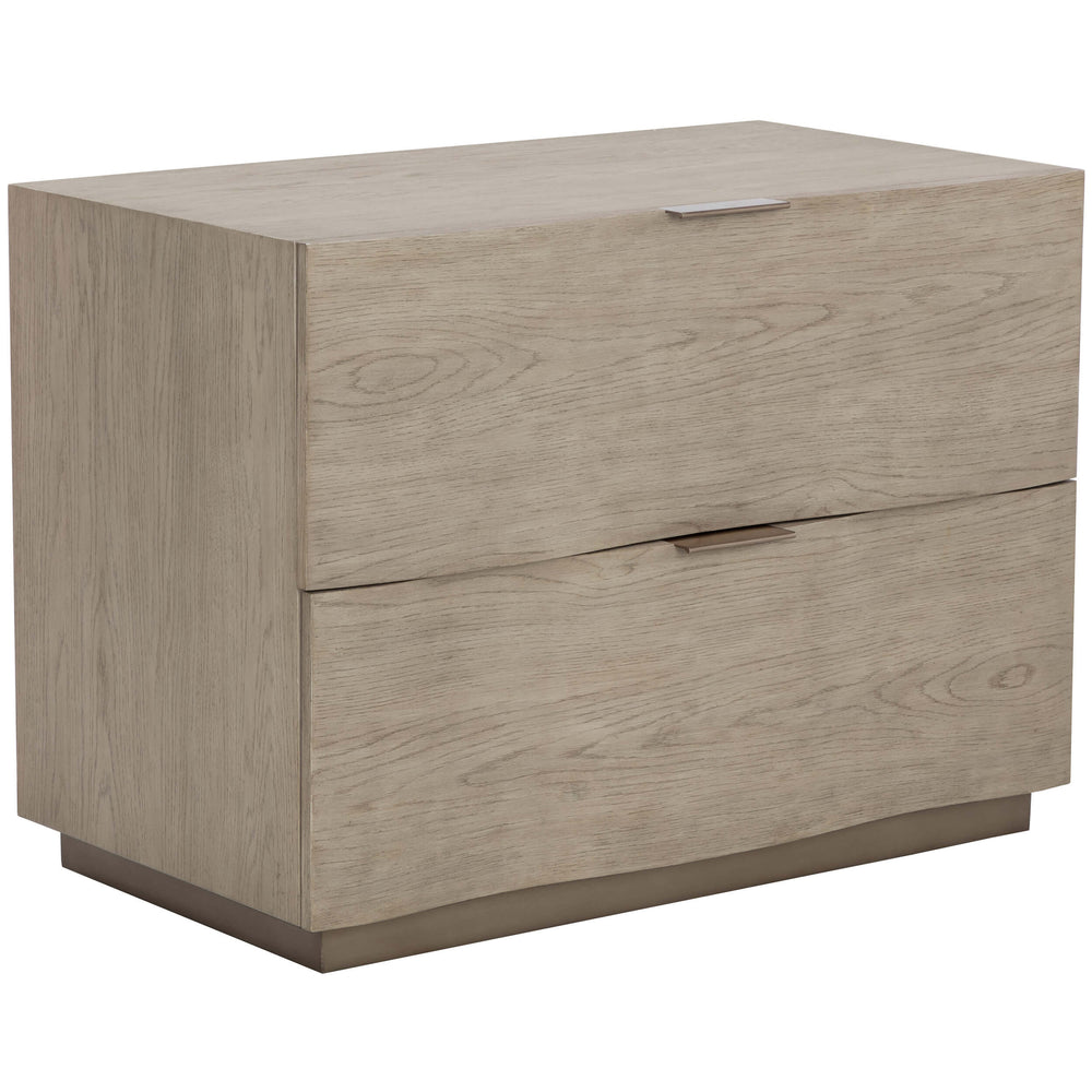 Hoyos Nightstand, Taupe-Furniture - Bedroom-High Fashion Home