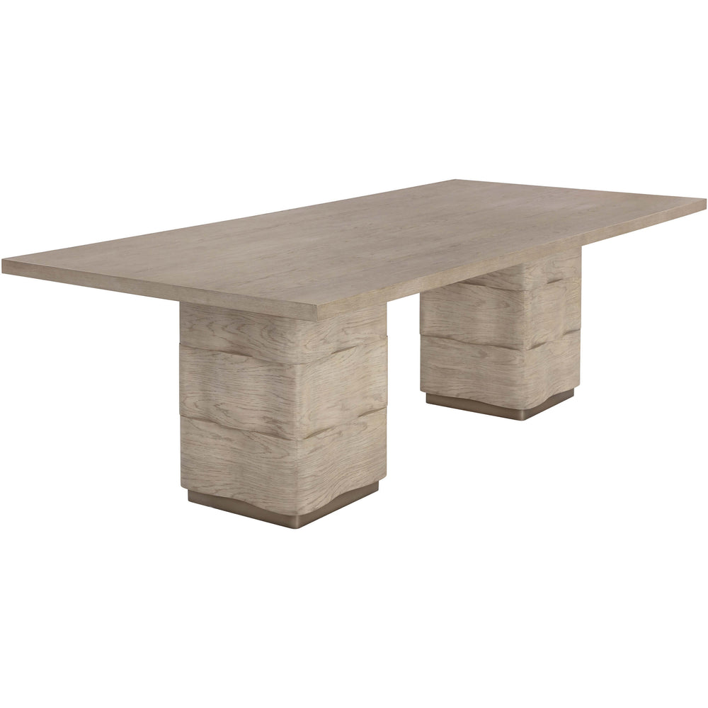 Hoyos Rectangular Dining Table, Taupe-Furniture - Dining-High Fashion Home