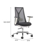 Hasso Office Chair, Black-Furniture - Office-High Fashion Home