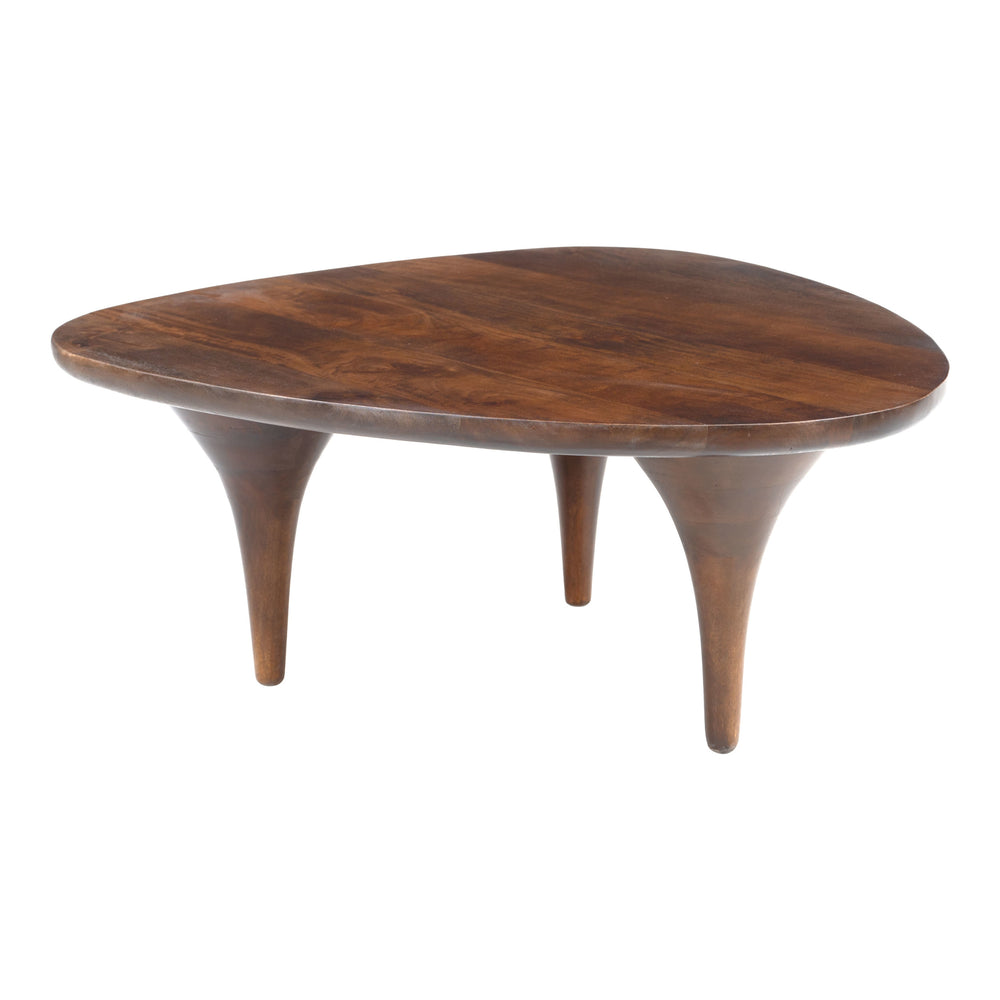 Spiker Coffee Table, Walnut-Furniture - Accent Tables-High Fashion Home