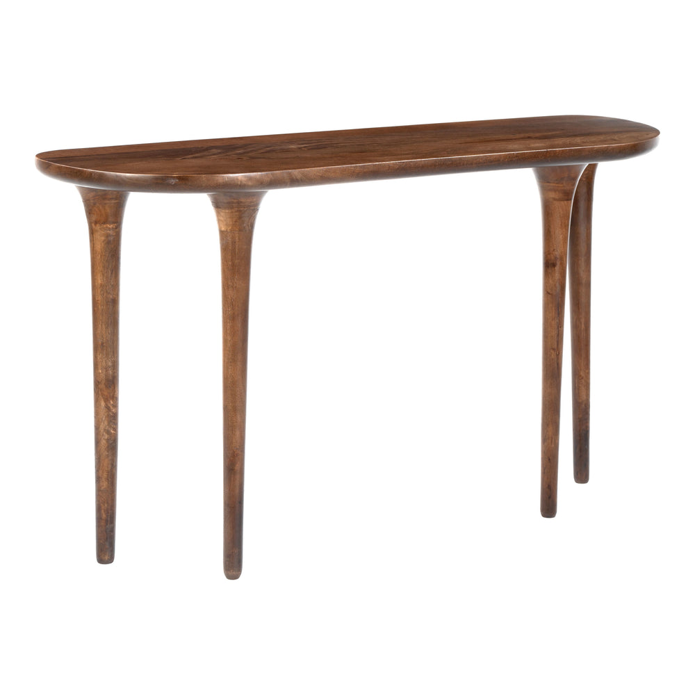 Spiker Console Table, Walnut-Furniture - Accent Tables-High Fashion Home