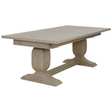 Rhaenyra Extension Dining Table, Greige-Furniture - Dining-High Fashion Home