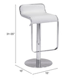 Equino Bar Stool, White-Furniture-High Fashion Home