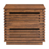 Linea End Table, Walnut-Furniture - Accent Tables-High Fashion Home