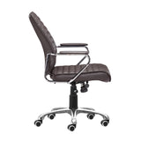 Enterprise Low Back Office Chair, Espresso-Furniture - Office-High Fashion Home