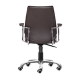 Enterprise Low Back Office Chair, Espresso-Furniture - Office-High Fashion Home