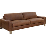 Rafael Leather Sofa, Aged Cognac-Furniture - Sofas-High Fashion Home