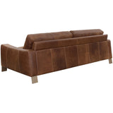 Rafael Leather Sofa, Aged Cognac-Furniture - Sofas-High Fashion Home