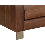 Rafael Leather Sofa, Aged Cognac-Furniture - Sofas-High Fashion Home