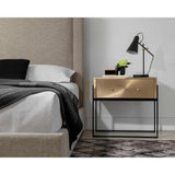 Modena Large Nightstand, Antique Gold-Furniture - Bedroom-High Fashion Home