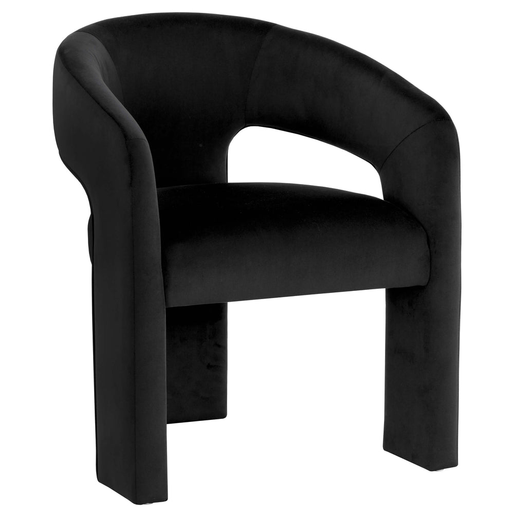 Isidore Dining Arm Chair, Abbington Black