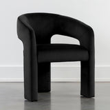 Isidore Dining Arm Chair, Abbington Black