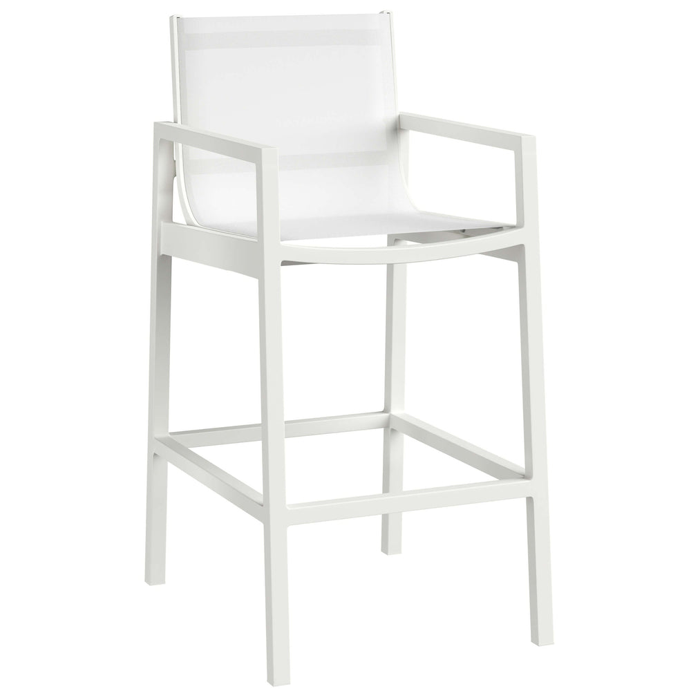 Merano Bar Stool, White-Furniture - Dining-High Fashion Home