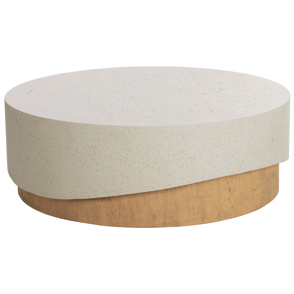 Patras Coffee Table, Cream-Furniture - Accent Tables-High Fashion Home