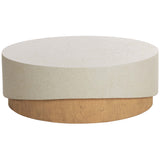 Patras Coffee Table, Cream-Furniture - Accent Tables-High Fashion Home