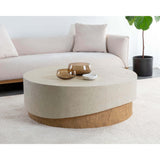 Patras Coffee Table, Cream-Furniture - Accent Tables-High Fashion Home