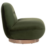 Franze Swivel Chair, Moss Green