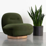 Franze Swivel Chair, Moss Green