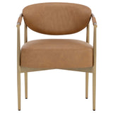 Heloise Arm Chair, Milliken Cognac, Set of 2