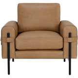 Camus Leather Chair, Ludlow Sesame-Furniture - Chairs-High Fashion Home