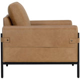 Camus Leather Chair, Ludlow Sesame-Furniture - Chairs-High Fashion Home