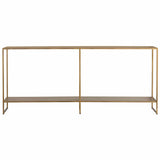 Eiffel Console Table, Antique Brass