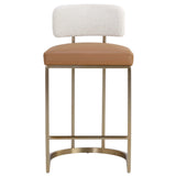 Larissa Bar & Counter Stool, Napa Cognac/Rhea Light Barley