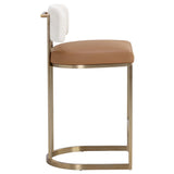 Larissa Bar & Counter Stool, Napa Cognac/Rhea Light Barley