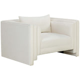 Kira Chair, Heather Ivory Tweed-Furniture - Chairs-High Fashion Home