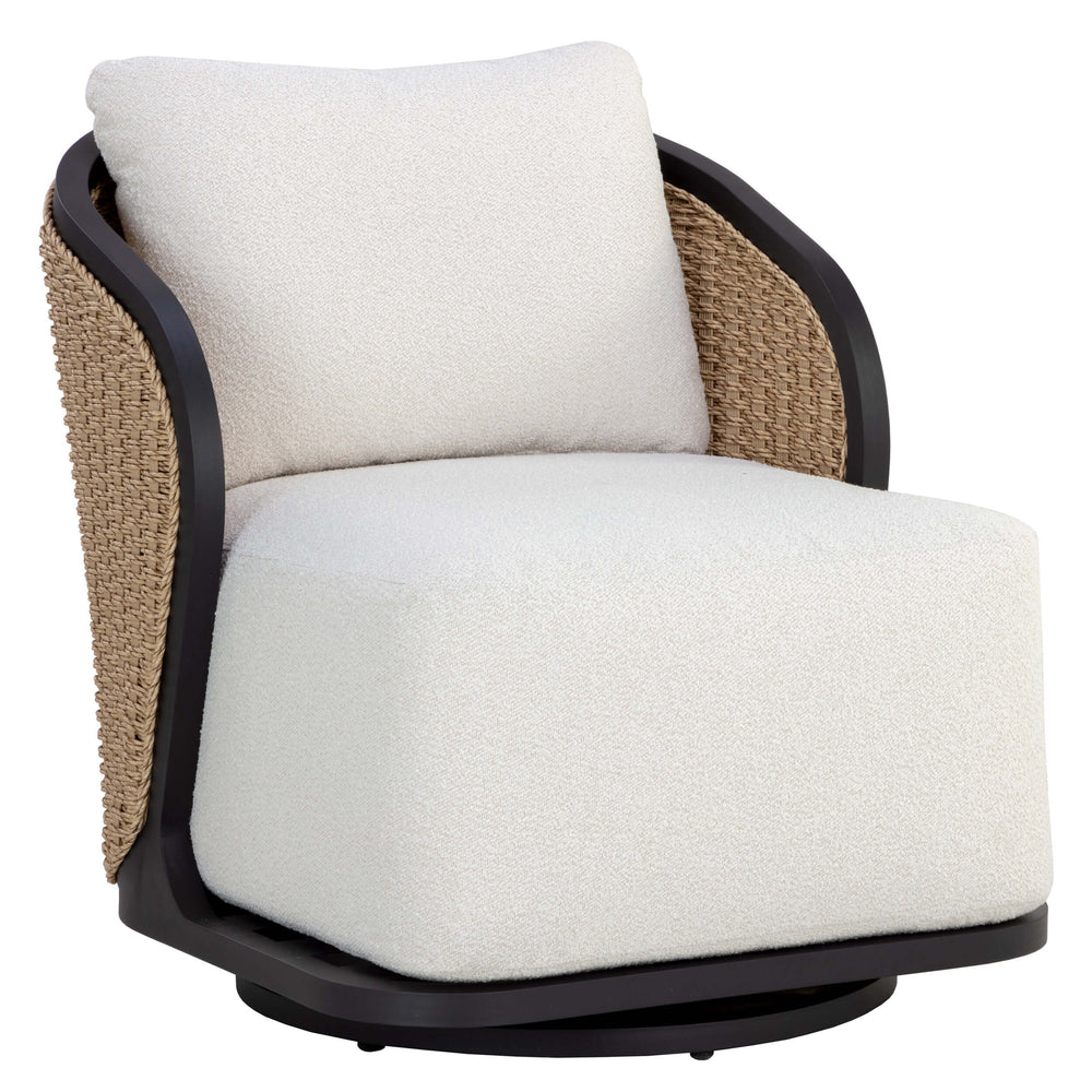 Bora Outdoor Swivel Chair, Louis Cream