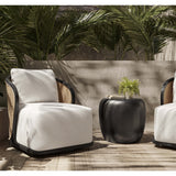 Bora Outdoor Swivel Chair, Louis Cream