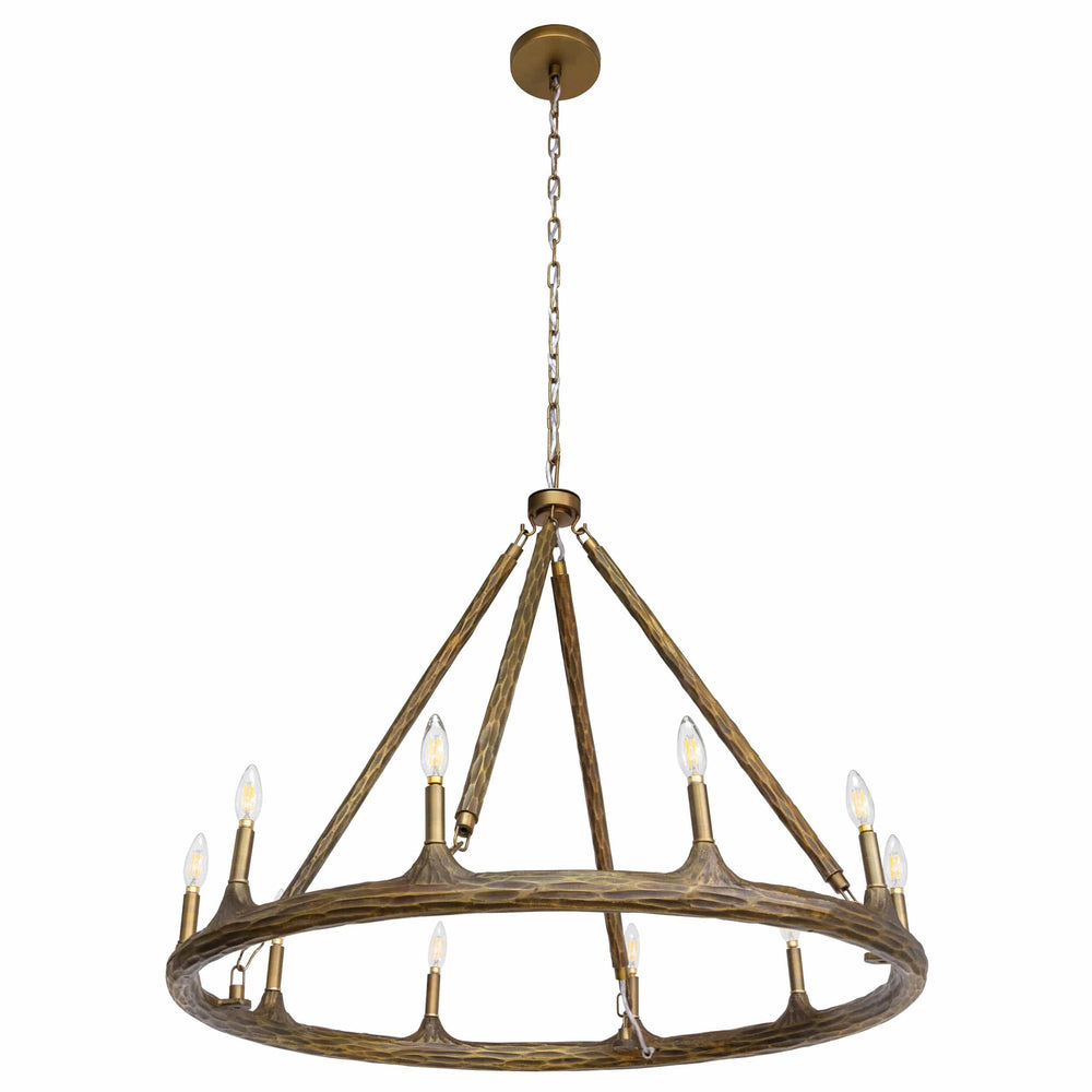 Wolfgang Chandelier, Antique Brass