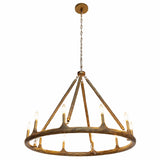 Wolfgang Chandelier, Antique Brass