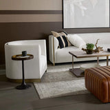 Tekoa End Table, Antique Brass-Furniture - Accent Tables-High Fashion Home