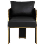Baz Dining Arm Chair, Napa Black