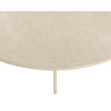 Bonita Round Coffee Table, Cream