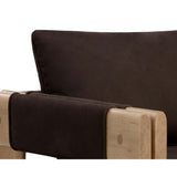 Carmichael Leather Chair, Nubuck Cocoa