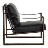 Berke Leather Chair, Black