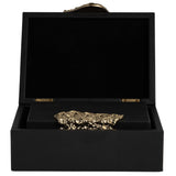 Leather Box, Black/Gold-Accessories-High Fashion Home