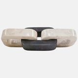 Linked Marble Chain, Dark Grey/Ivory-Accessories-High Fashion Home